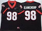 Georgia Bulldogs 98 Rodrigo Blankenship Black Nike College Football Jersey,baseball caps,new era cap wholesale,wholesale hats